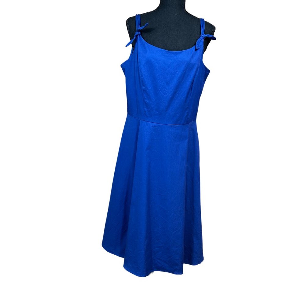 Bbonlinedress Blue Rockabilly Sleeveless Fit & Flare Swing Dress Size 2XL